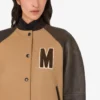 Wool cloth bomber jacket