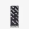 Wool jacquard scarf