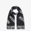 Wool jacquard scarf