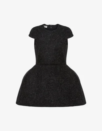 Wool mélange cloth dress