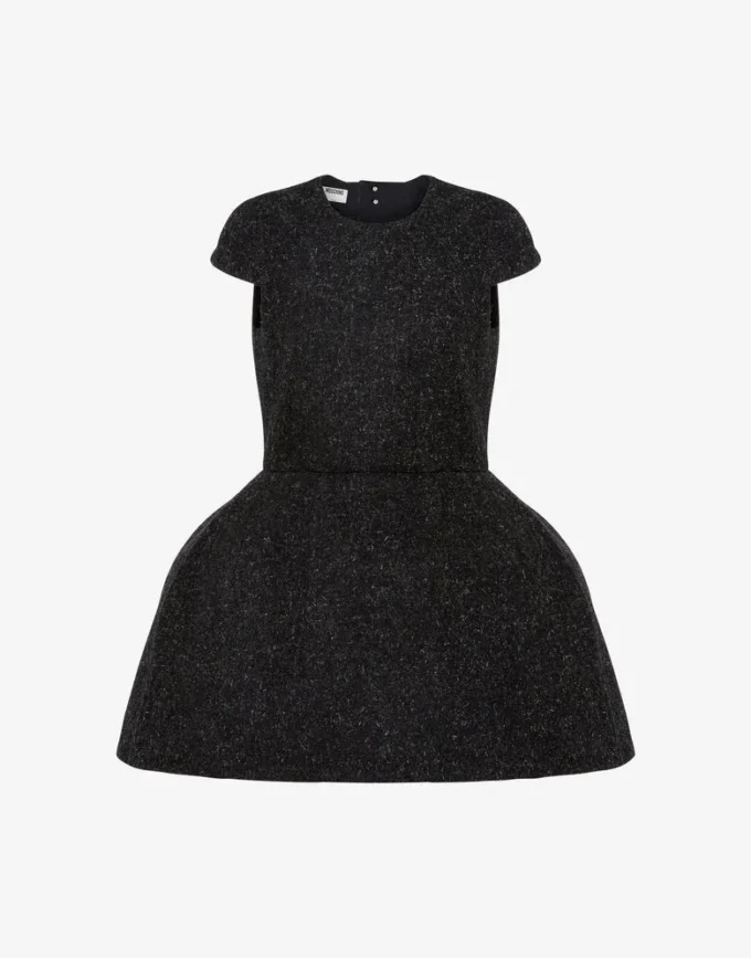 Wool mélange cloth dress