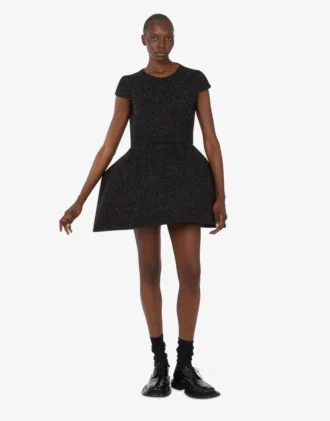Wool mélange cloth dress