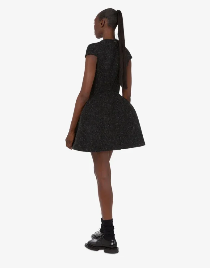 Wool mélange cloth dress