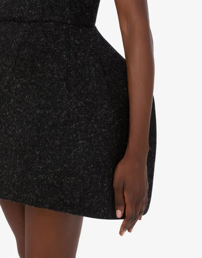 Wool mélange cloth dress