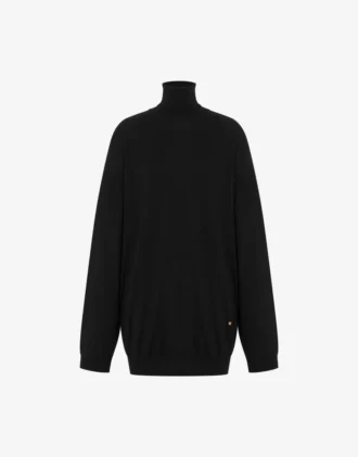 Wool sweater with cut-out Golden M Wool sweater with cut-out Golden M