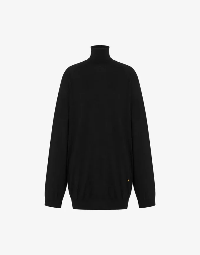 Wool sweater with cut-out Golden M