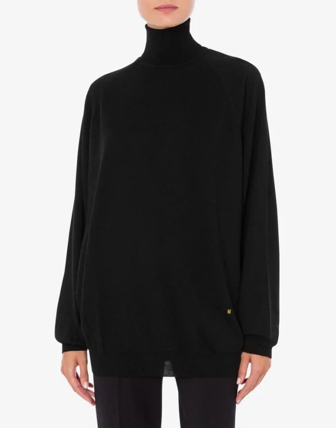 Wool sweater with cut-out Golden M