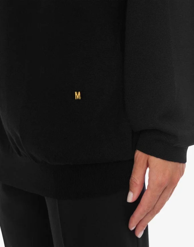 Wool sweater with cut-out Golden M